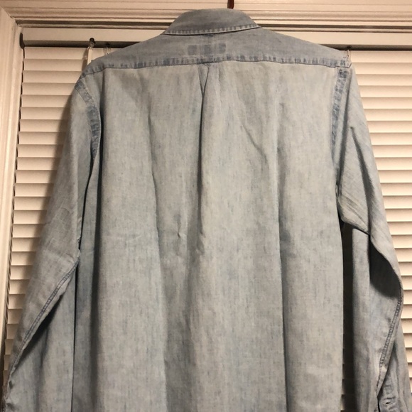 Ralph Lauren chambray Oxford shirt, gently worn and dry cleaned - Picture 4 of 4